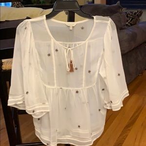 Lucky Brand beautiful sheer top size XS NWOT